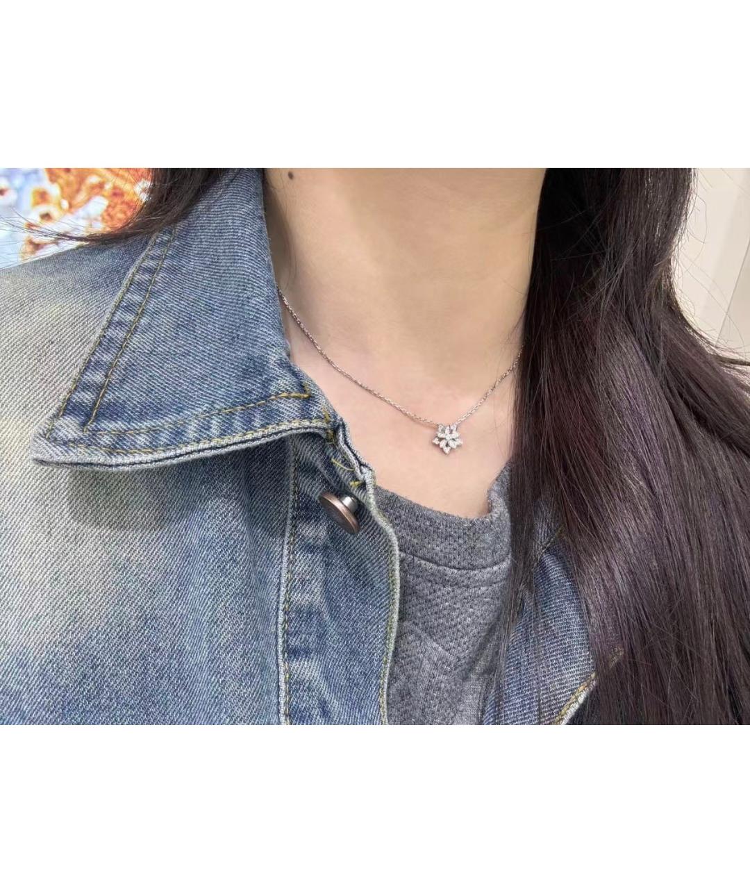 VAN CLEEF & ARPELS Серебрянный платиновый кулон, фото 8