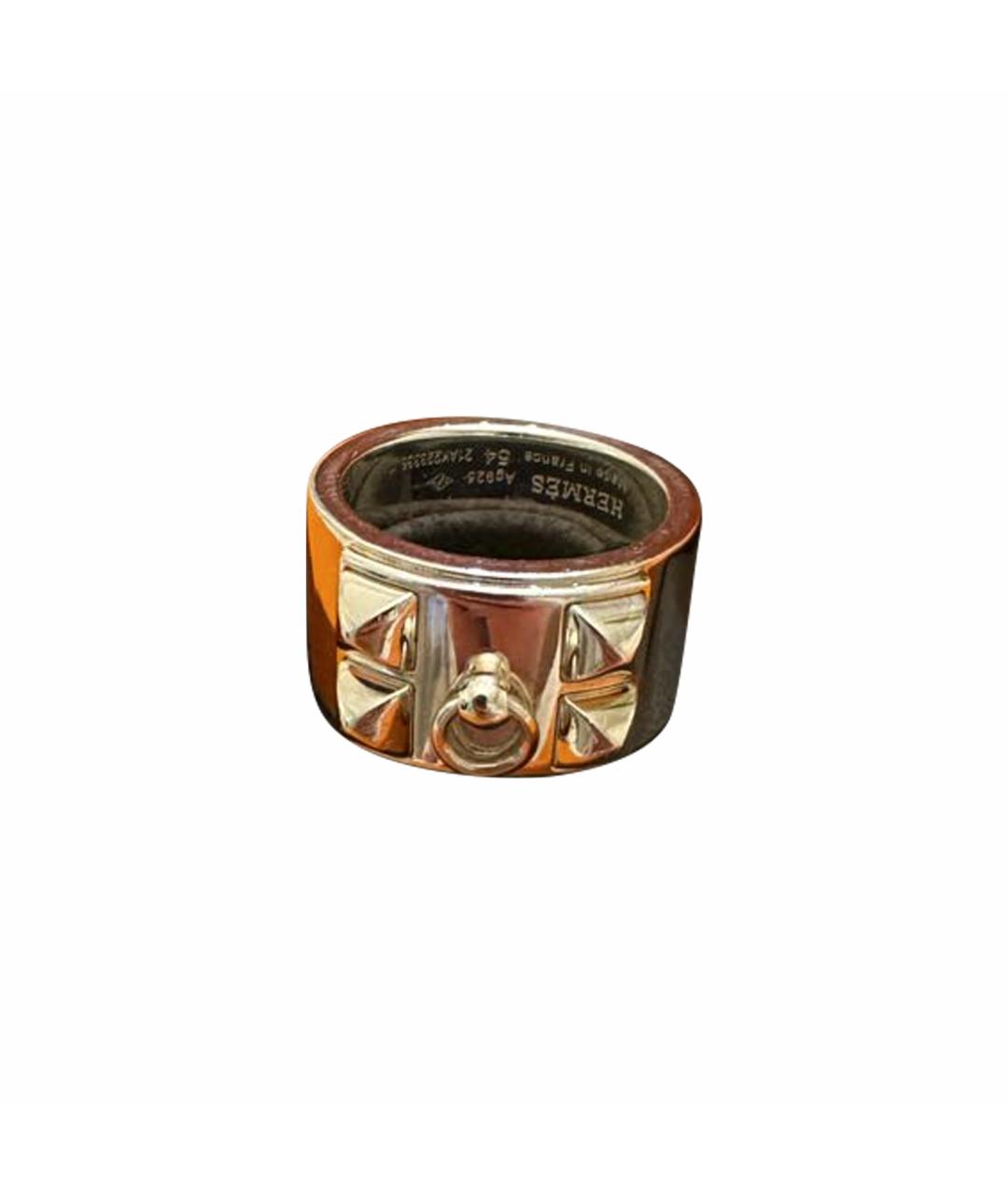 HERMES Серебряное серебряное кольцо, фото 1