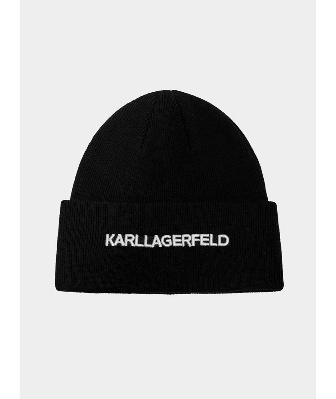 KARL LAGERFELD Черная шерстяная шапка, фото 5