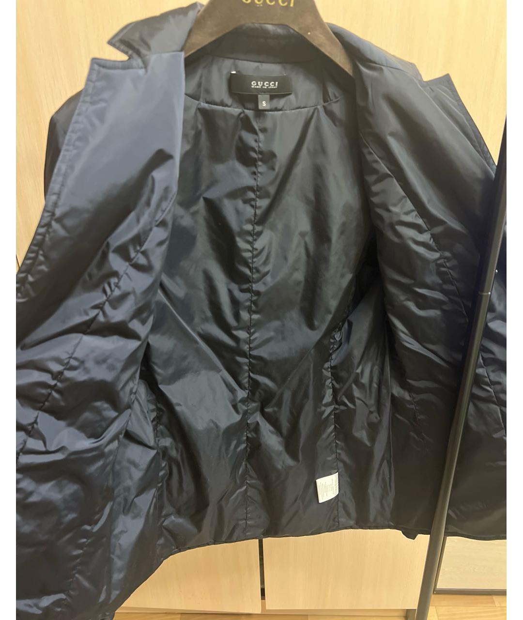 GUCCI Темно-синий полиамидовый жакет/пиджак, фото 3