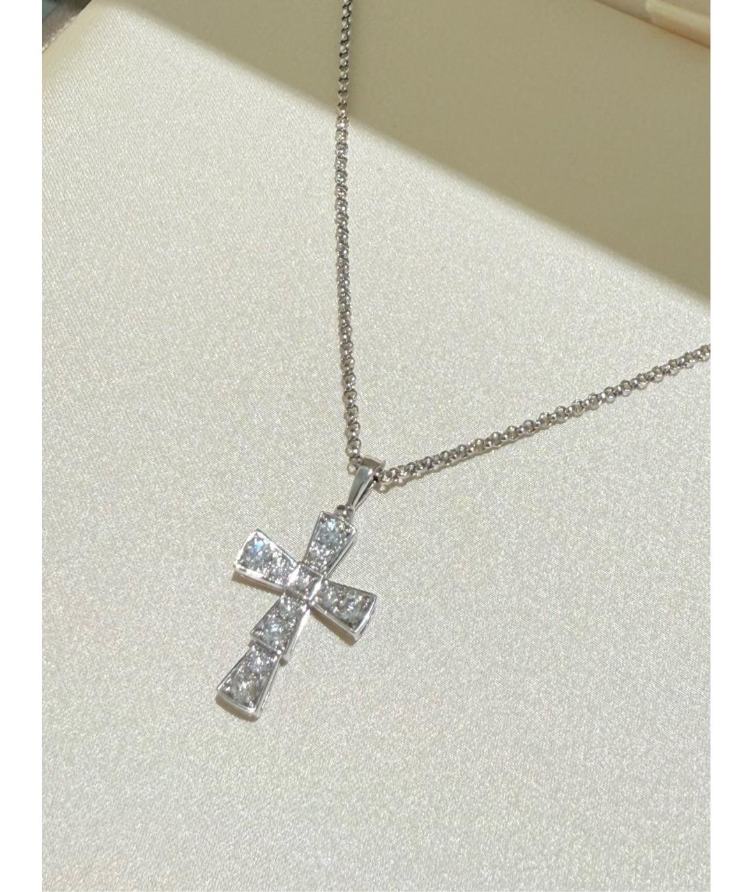 BVLGARI Серебряное колье из белого золота, фото 5