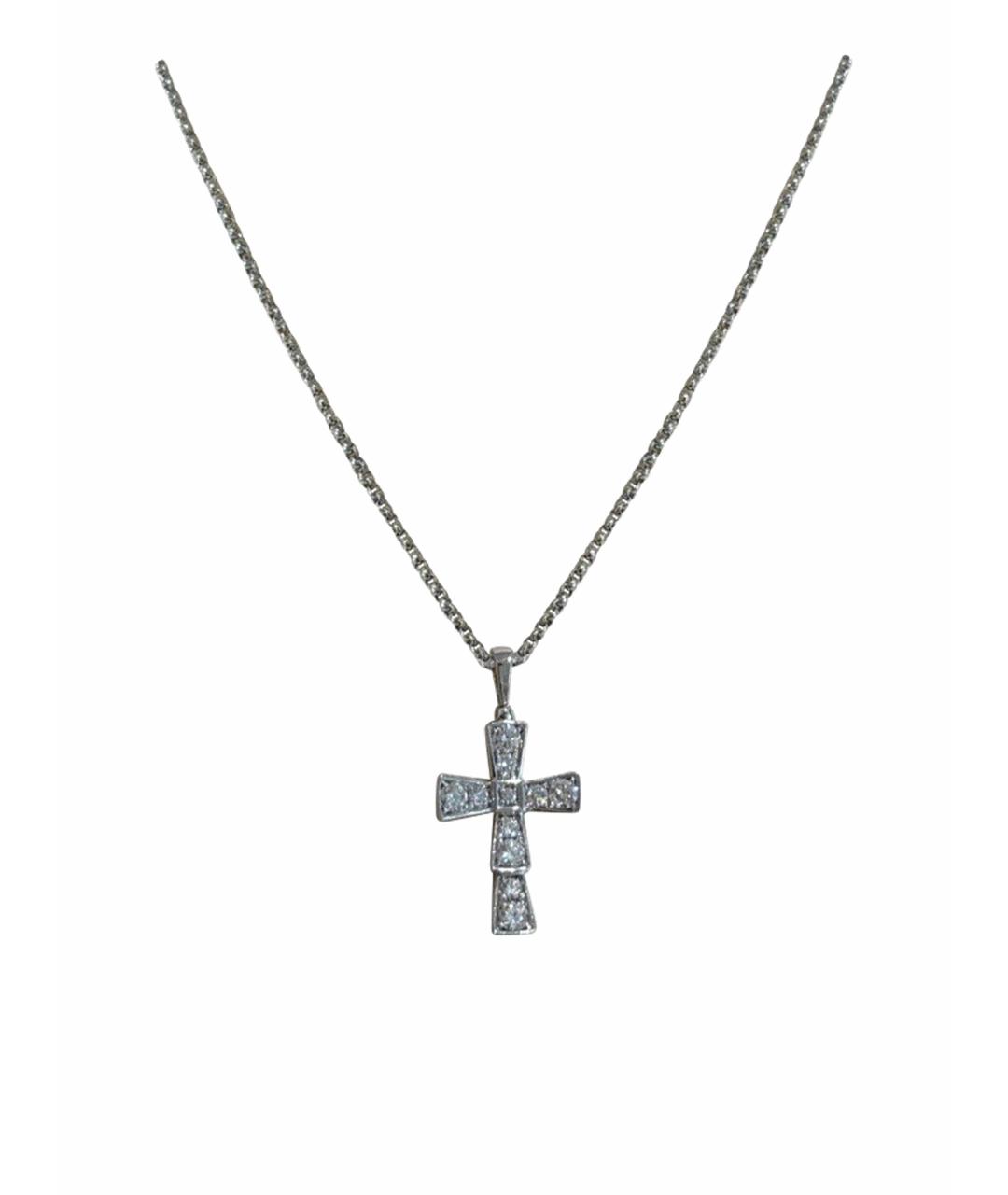 BVLGARI Серебряное колье из белого золота, фото 1