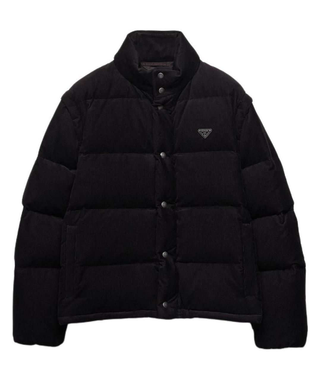 PRADA Черный пуховик, фото 1