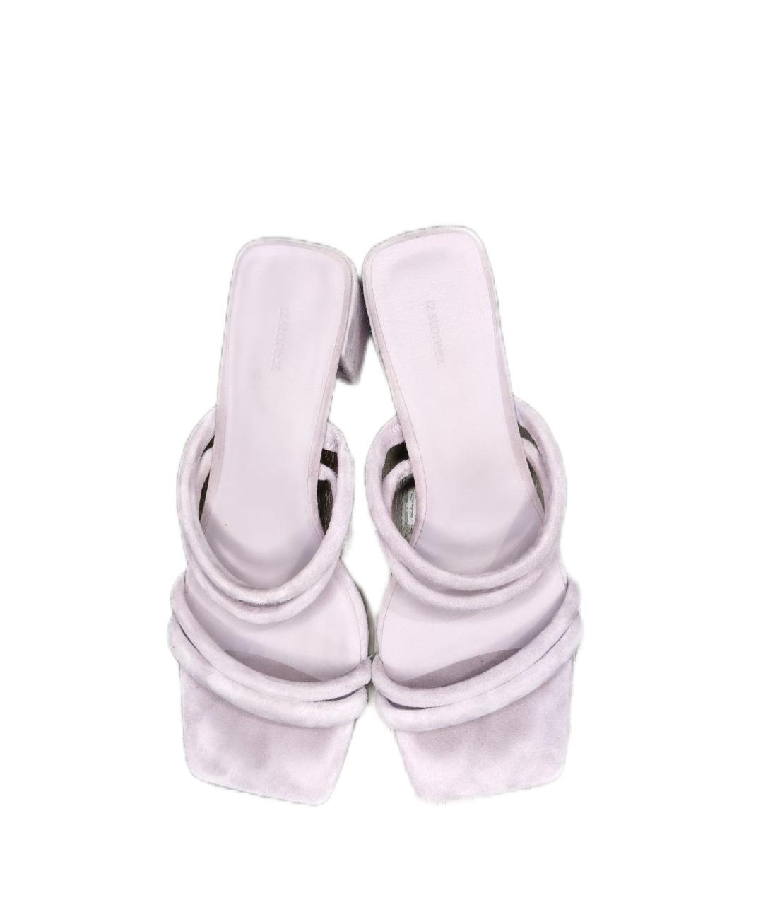 12 STOREEZ Розовые босоножки из искусственной кожи, фото 2