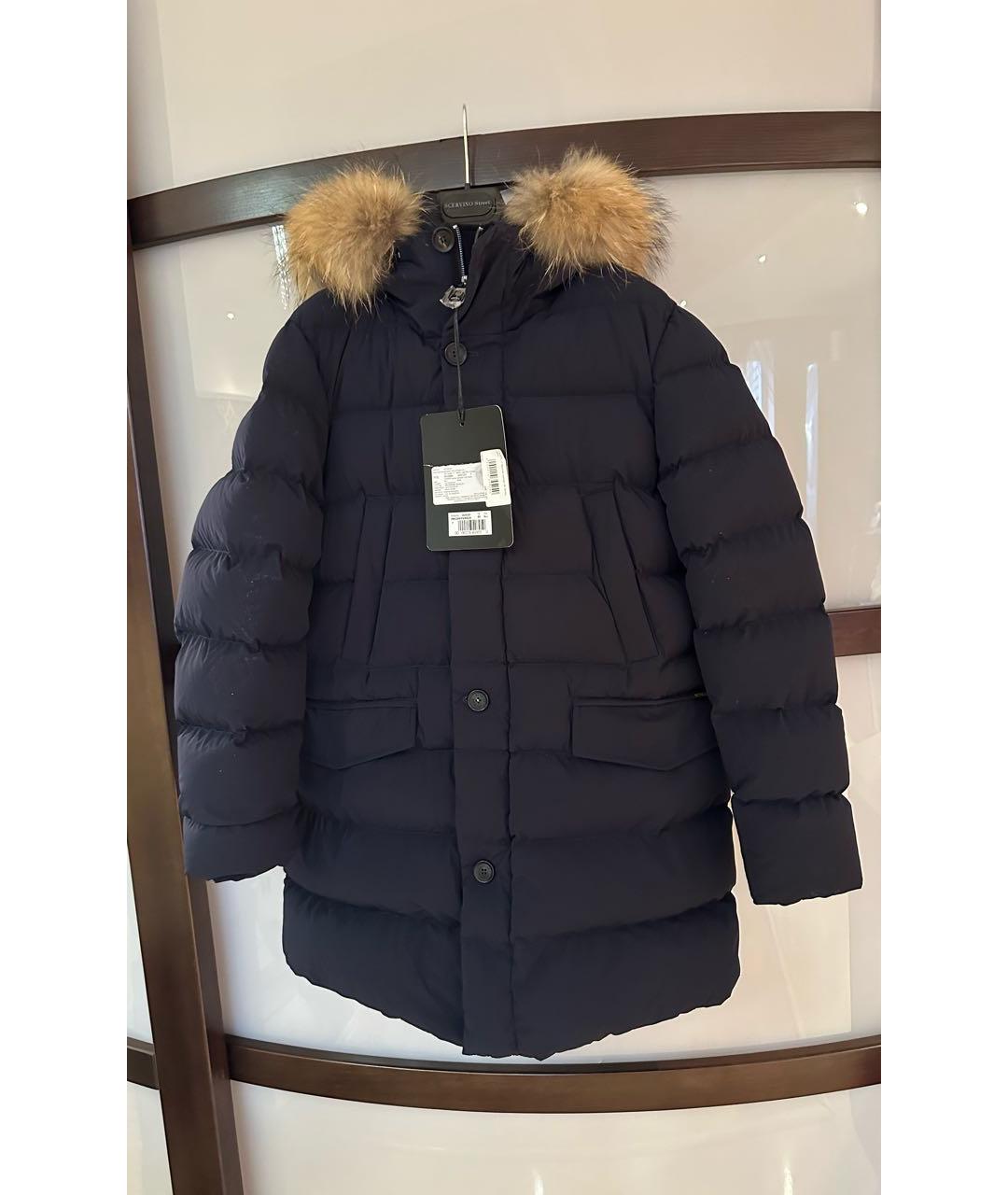 HETREGO Темно-синий полиамидовый пуховик, фото 7