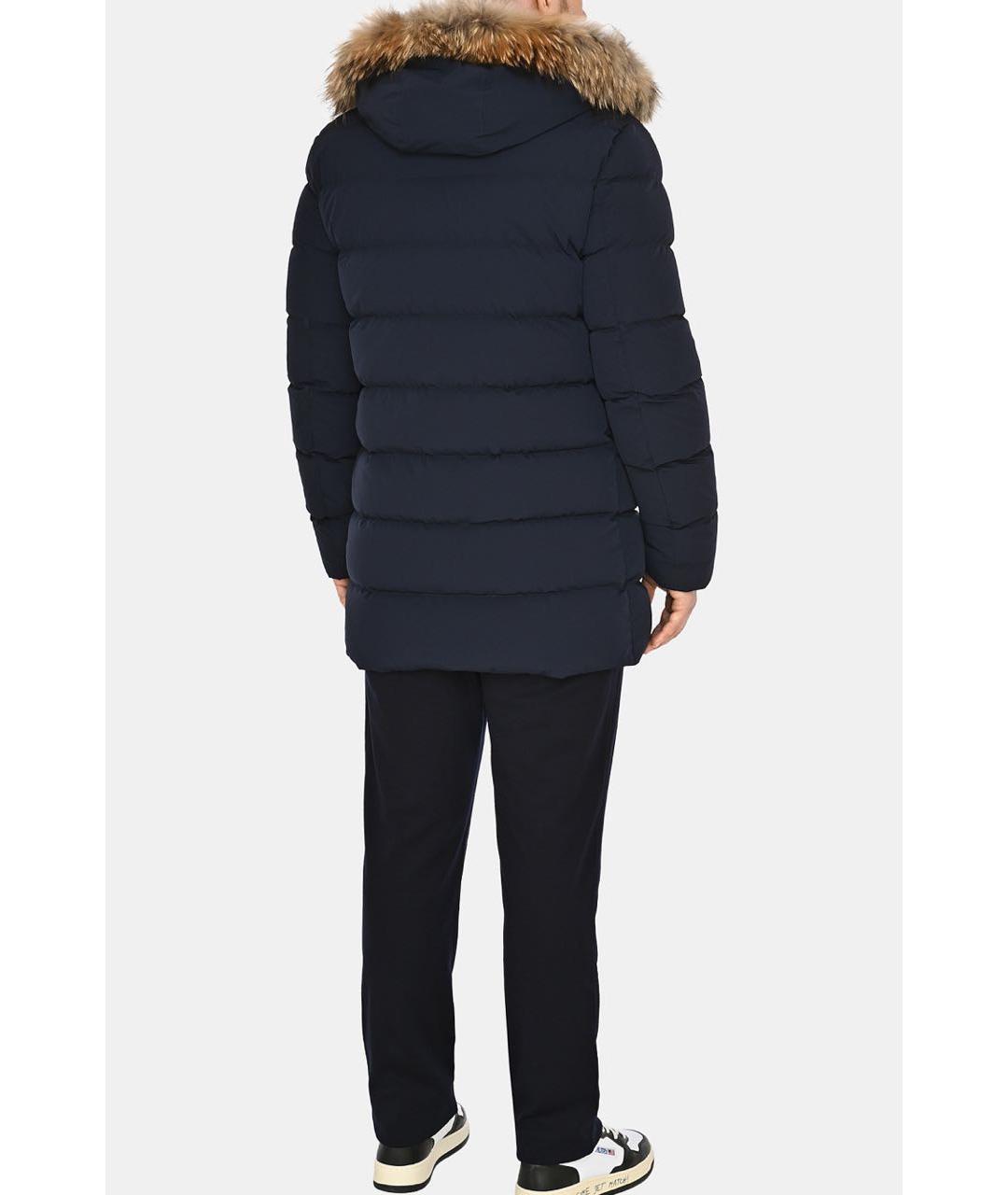 HETREGO Темно-синий полиамидовый пуховик, фото 2