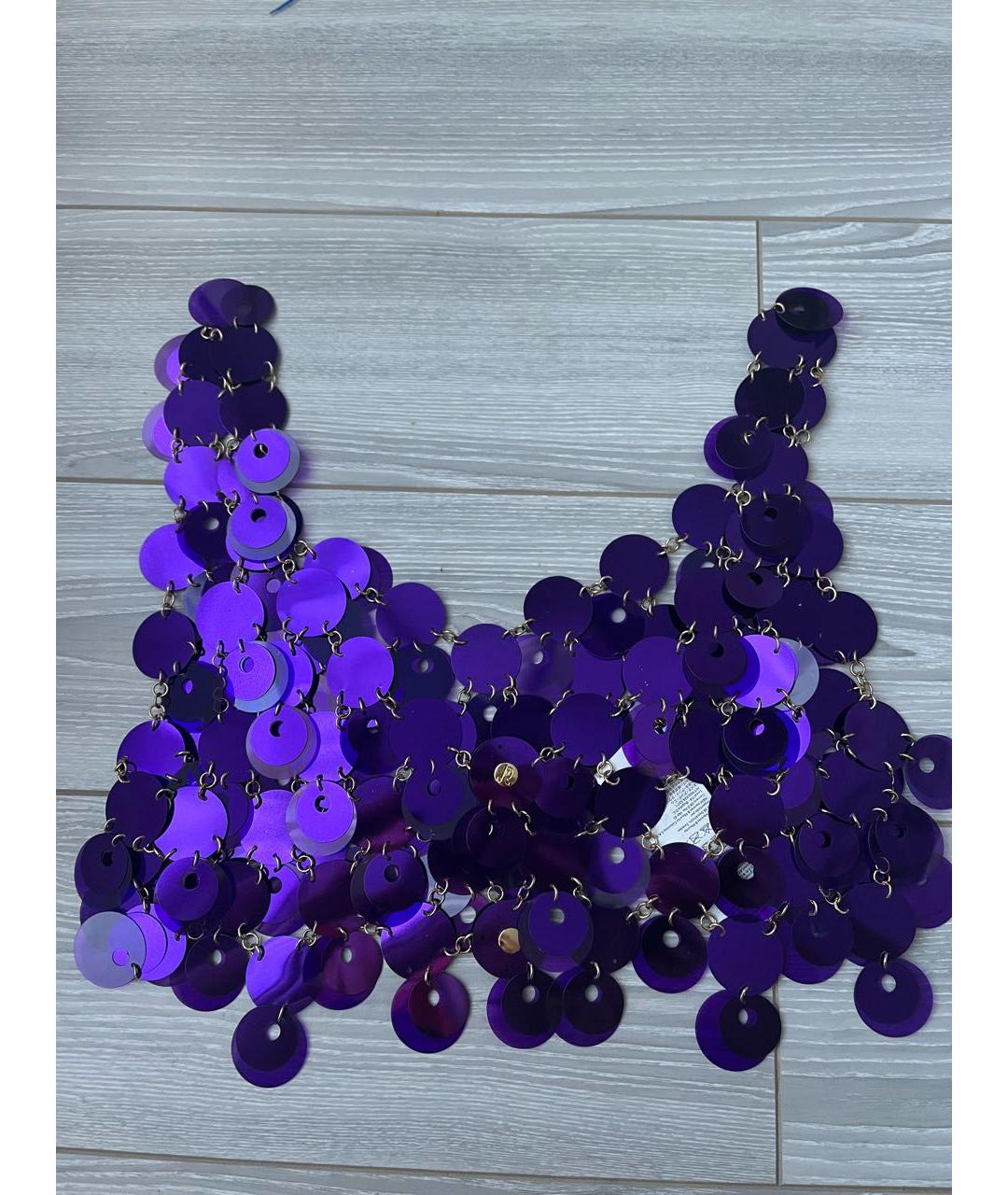 PACO RABANNE Фиолетовая блузы, фото 3