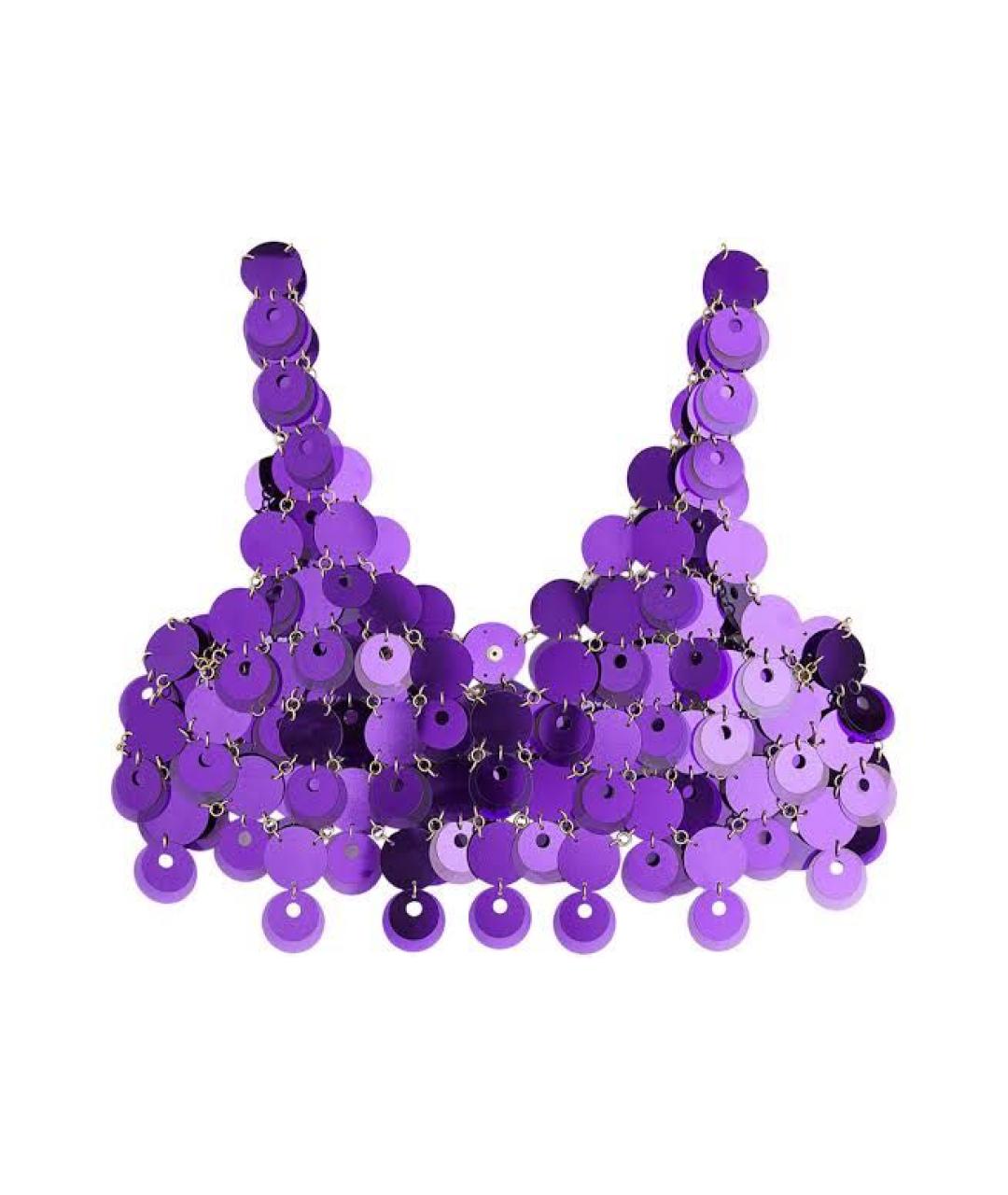 PACO RABANNE Фиолетовая блузы, фото 1