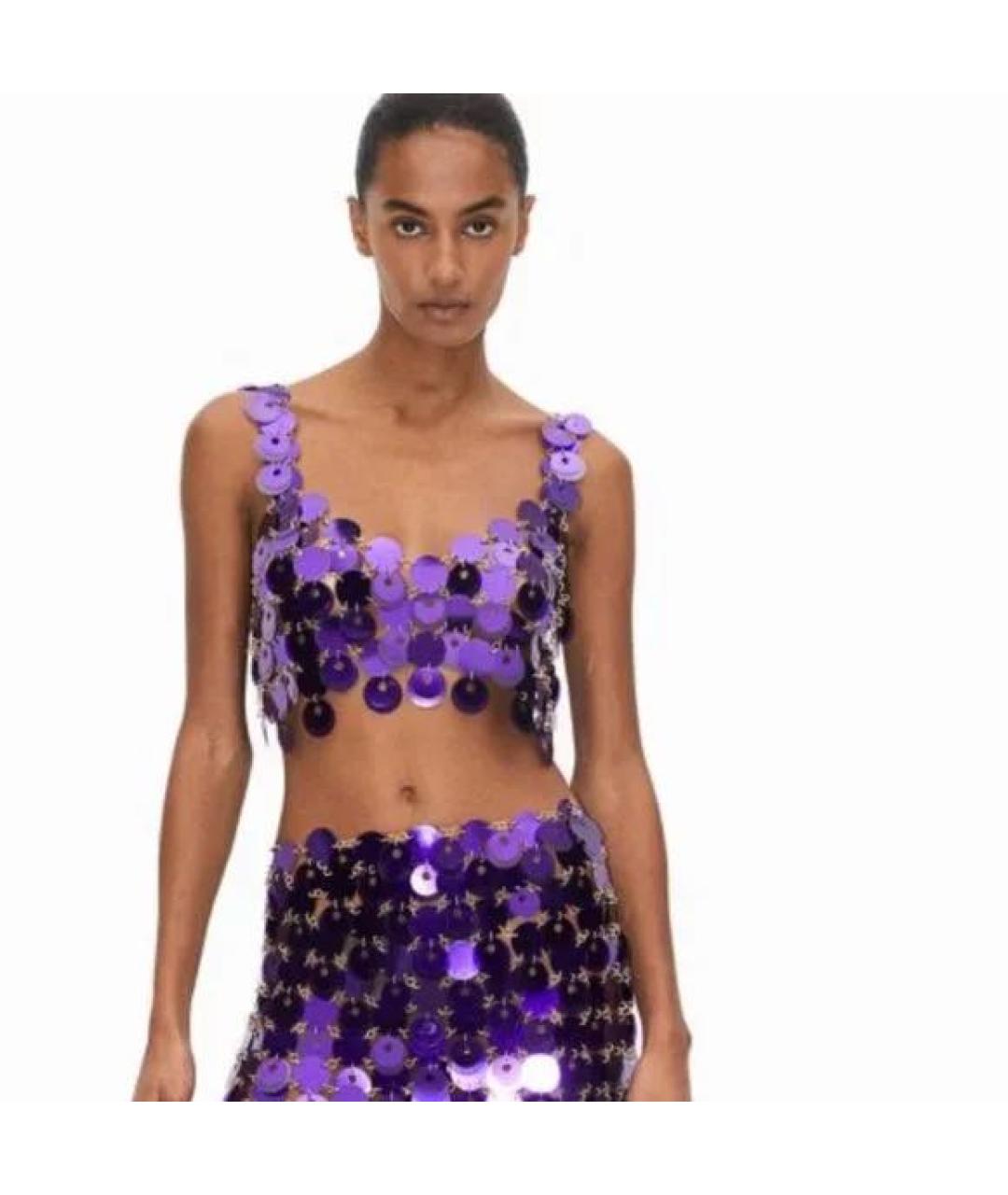 PACO RABANNE Фиолетовая блузы, фото 7