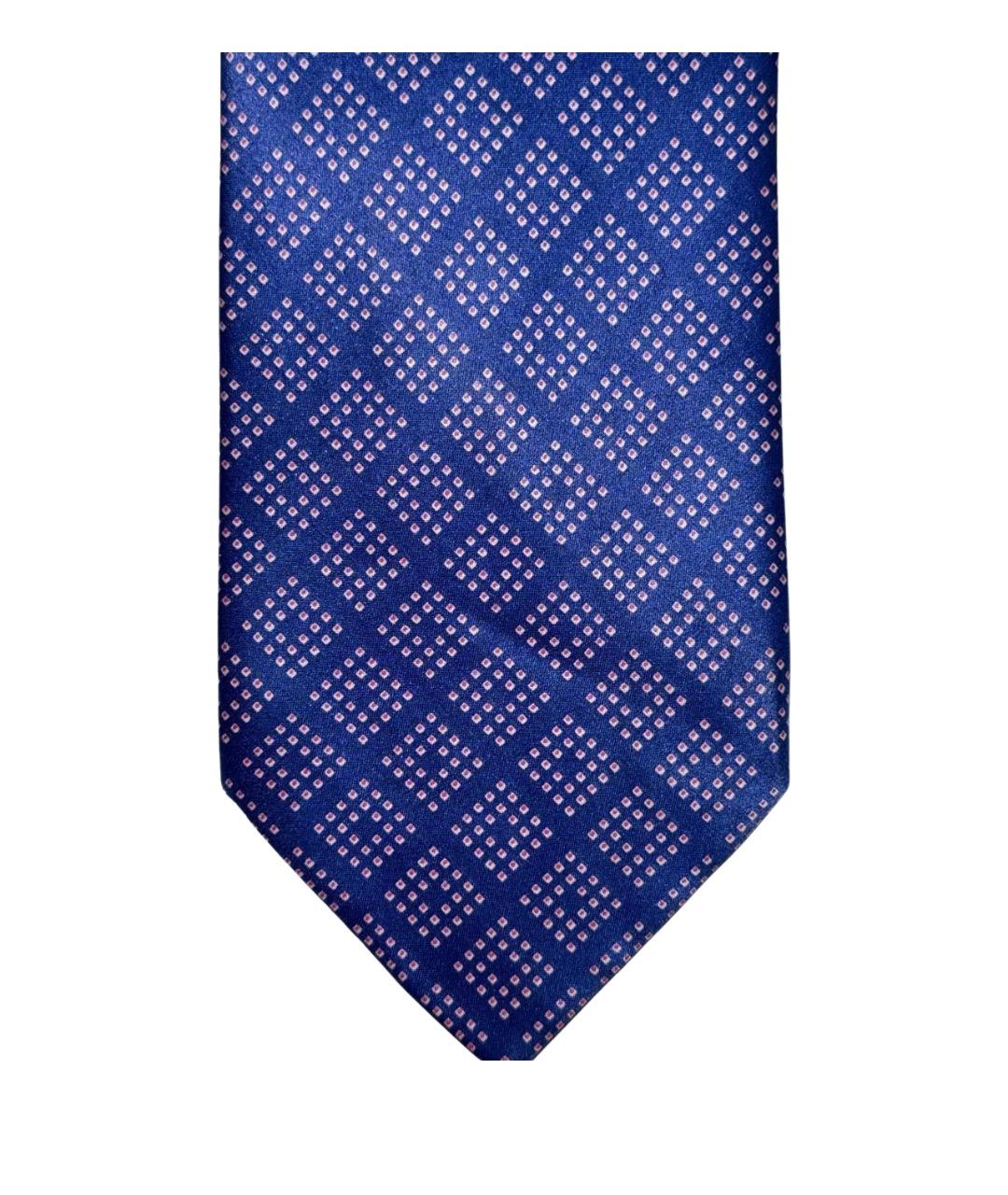 STEFANO RICCI Синий шелковый галстук, фото 1