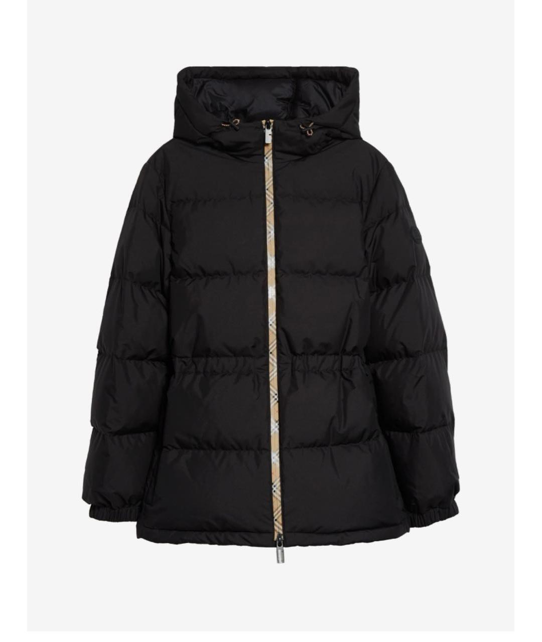 BURBERRY Черный синтетический пуховик, фото 8