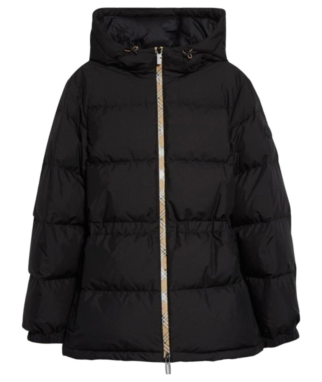 BURBERRY Черный синтетический пуховик, фото 1