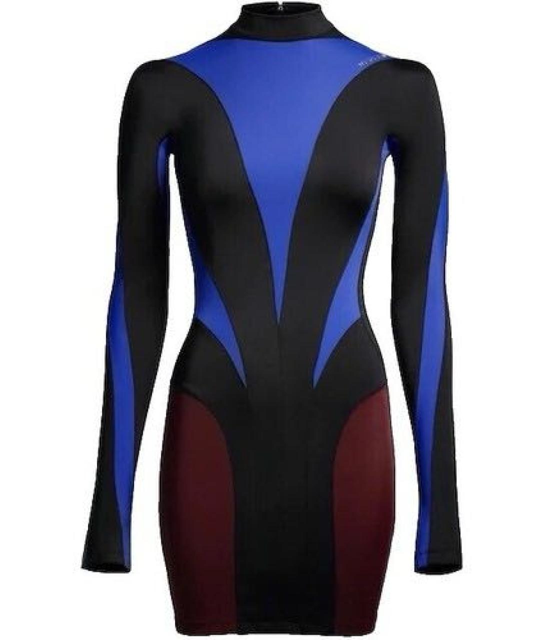 MUGLER Мульти полиамидовое платье, фото 1