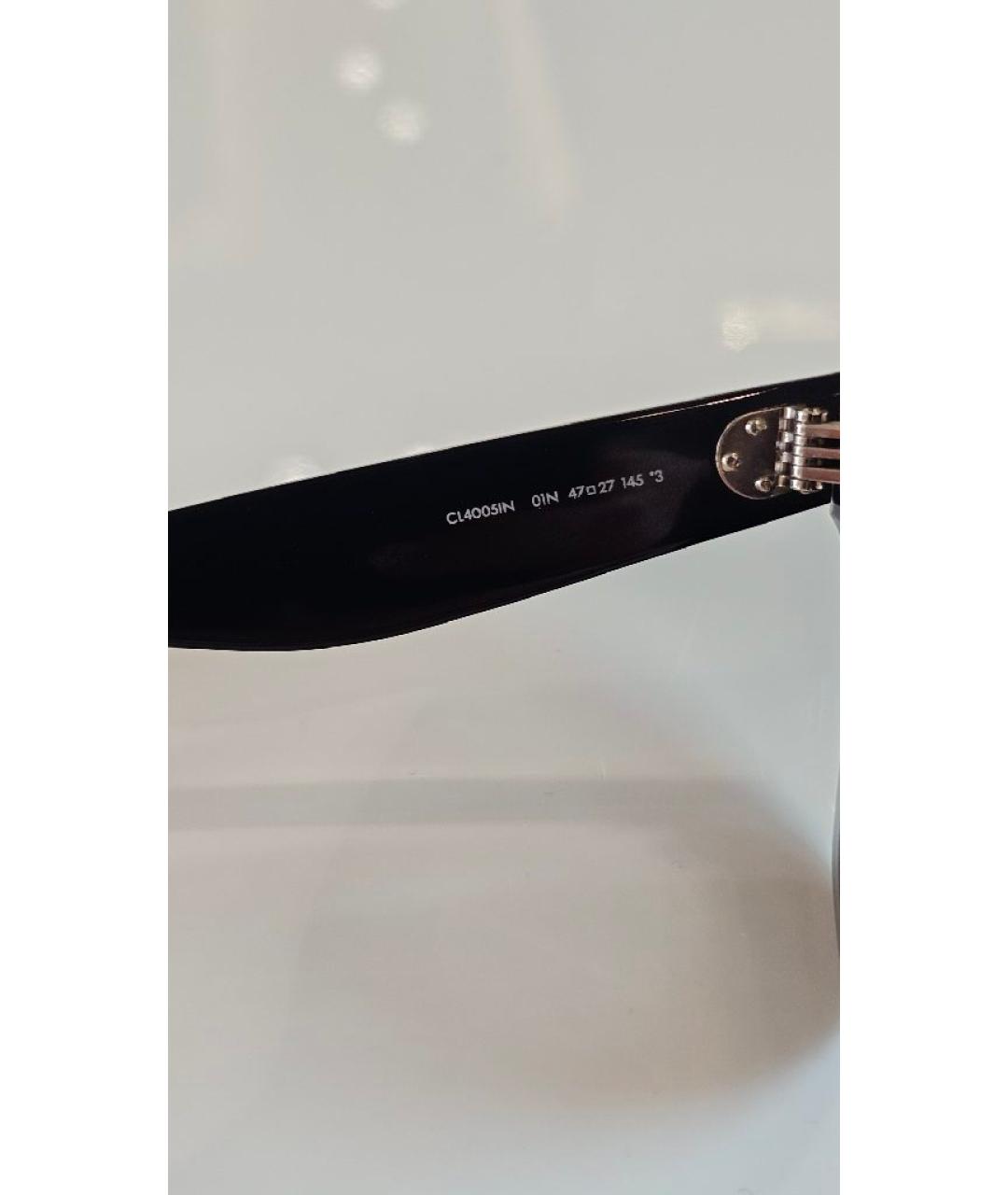 CELINE Черные пластиковые солнцезащитные очки, фото 6