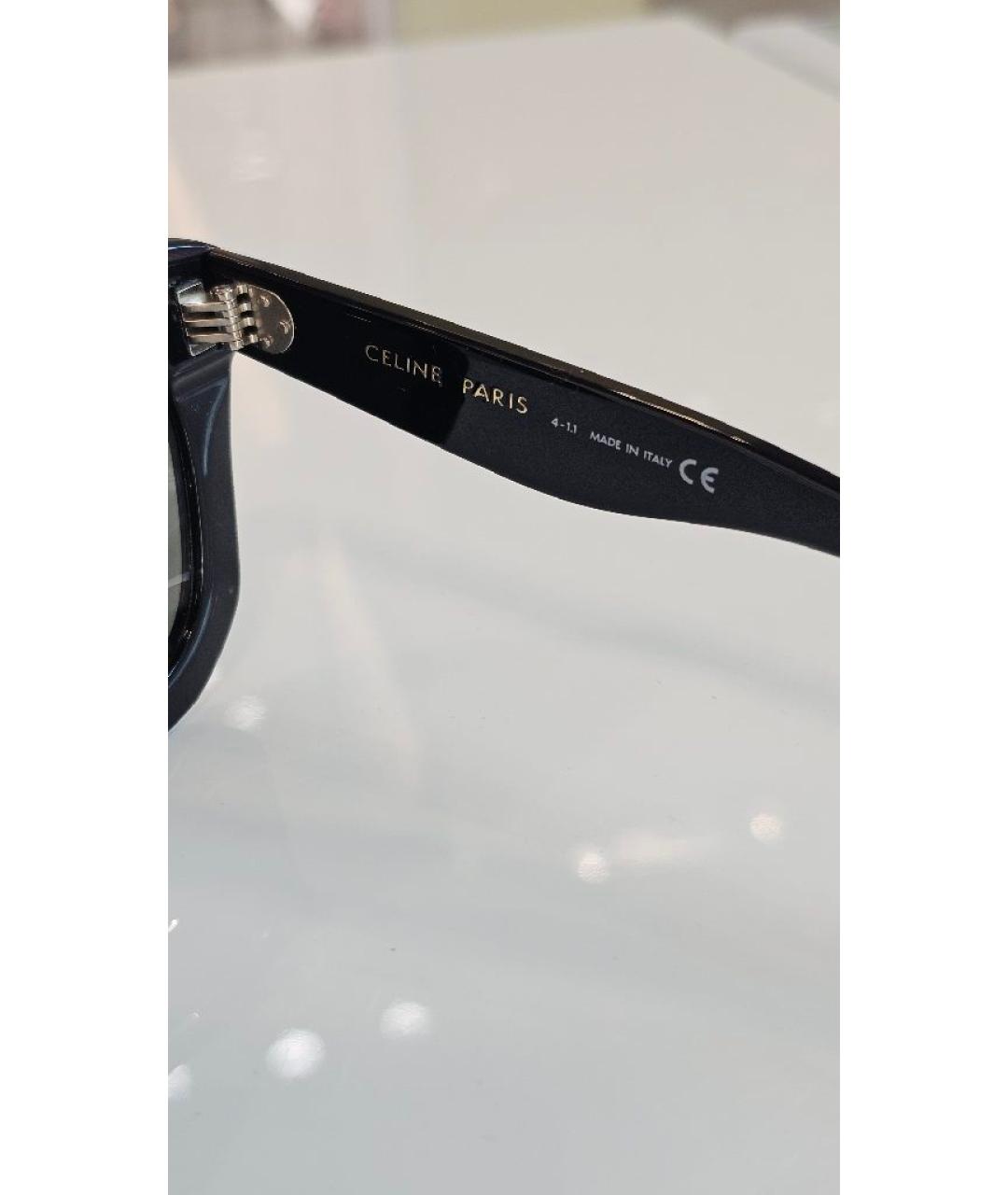 CELINE Черные пластиковые солнцезащитные очки, фото 7