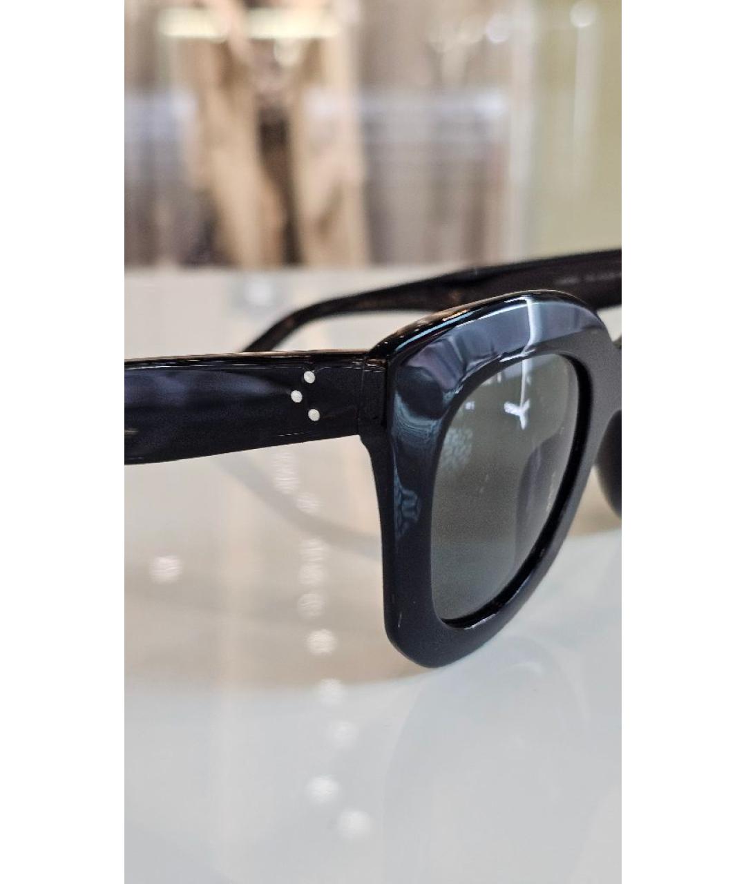 CELINE Черные пластиковые солнцезащитные очки, фото 2