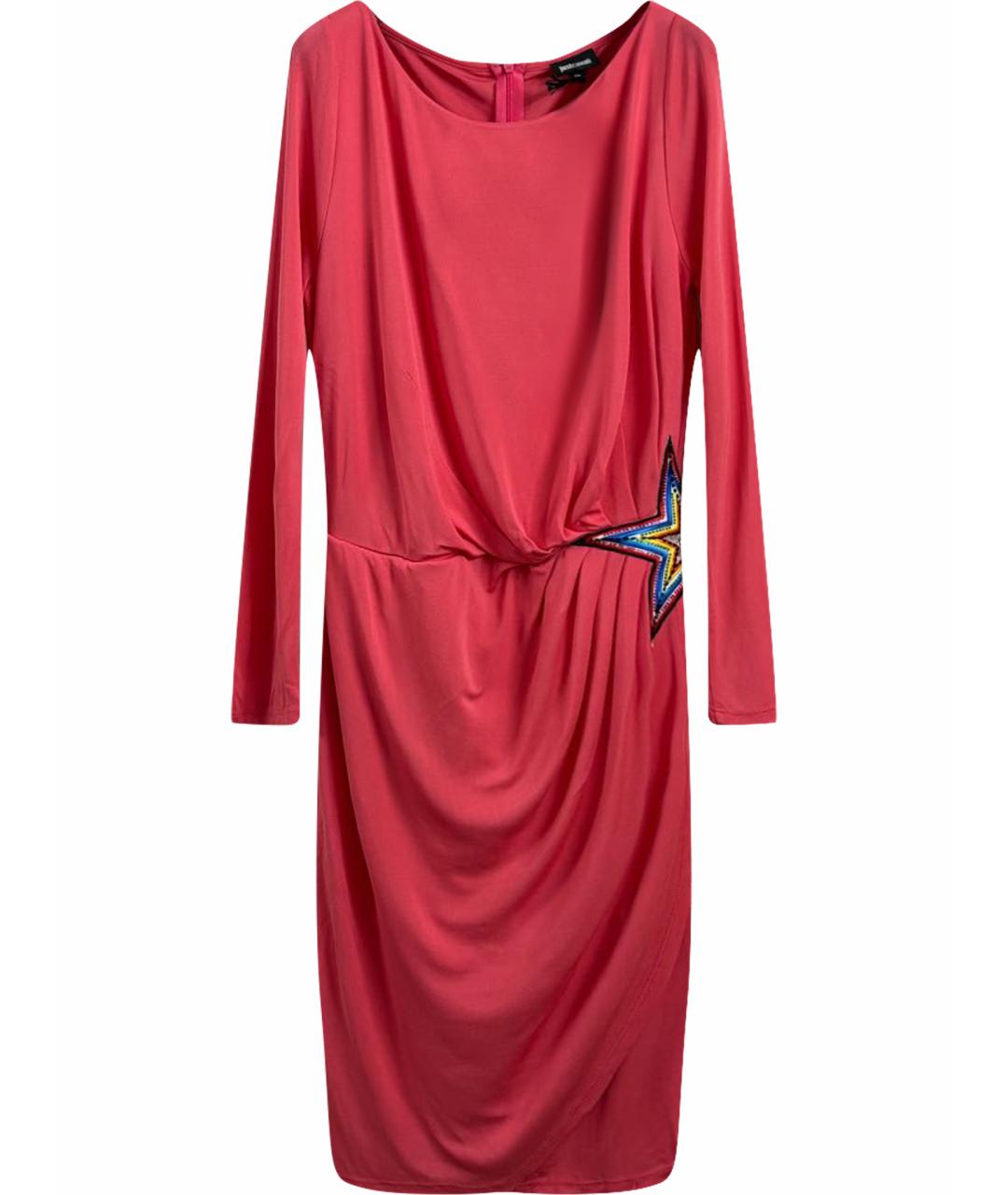 JUST CAVALLI Розовое вискозное вечернее платье, фото 1