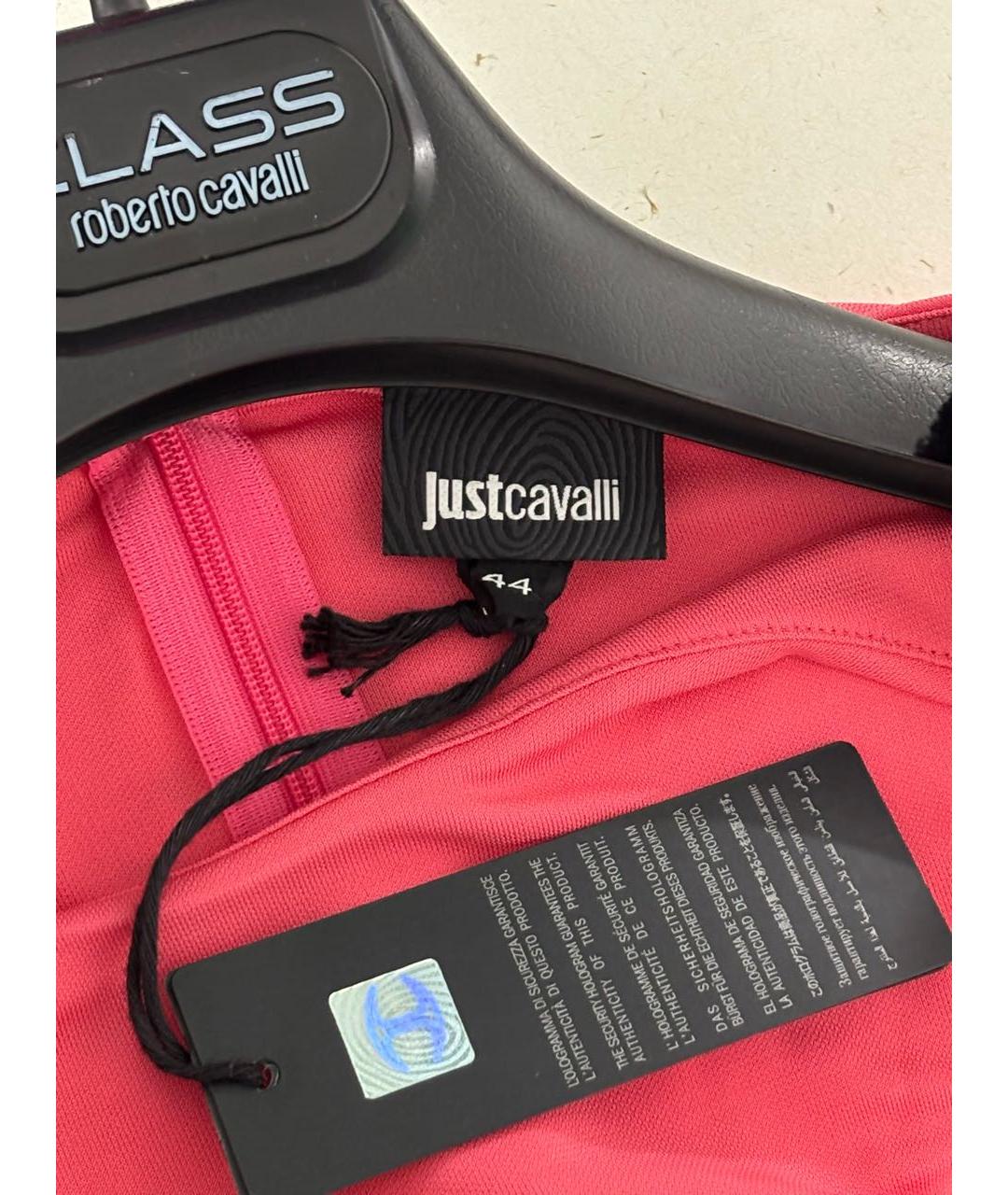 JUST CAVALLI Розовое вискозное вечернее платье, фото 3