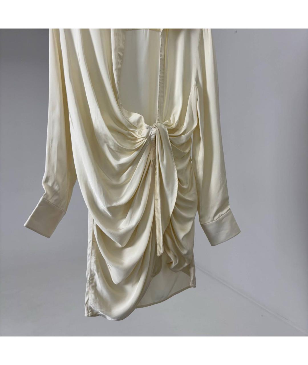 JACQUEMUS Бежевое коктейльное платье, фото 4