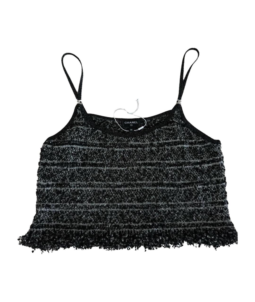 CHANEL Черная майка, фото 1