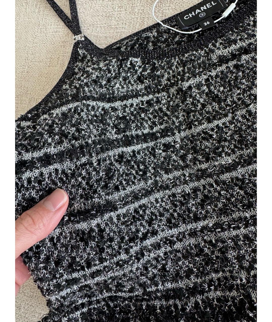 CHANEL Черная майка, фото 3