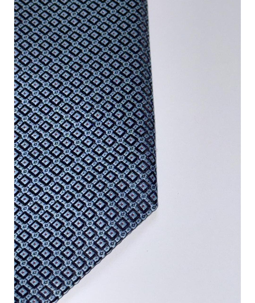 STEFANO RICCI Синий шелковый галстук, фото 4