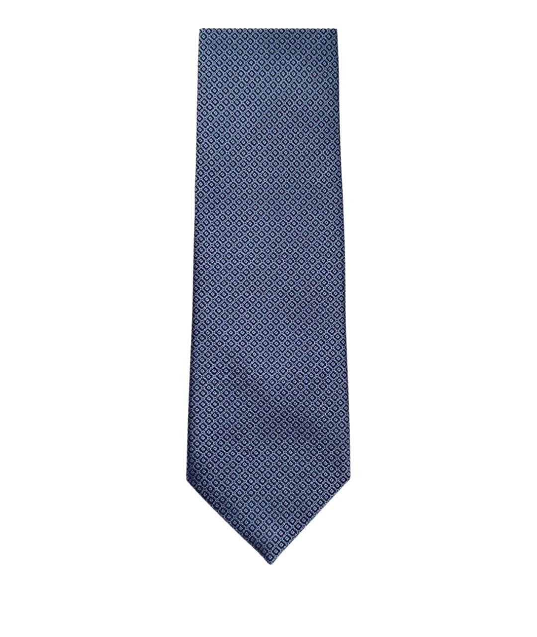 STEFANO RICCI Синий шелковый галстук, фото 1