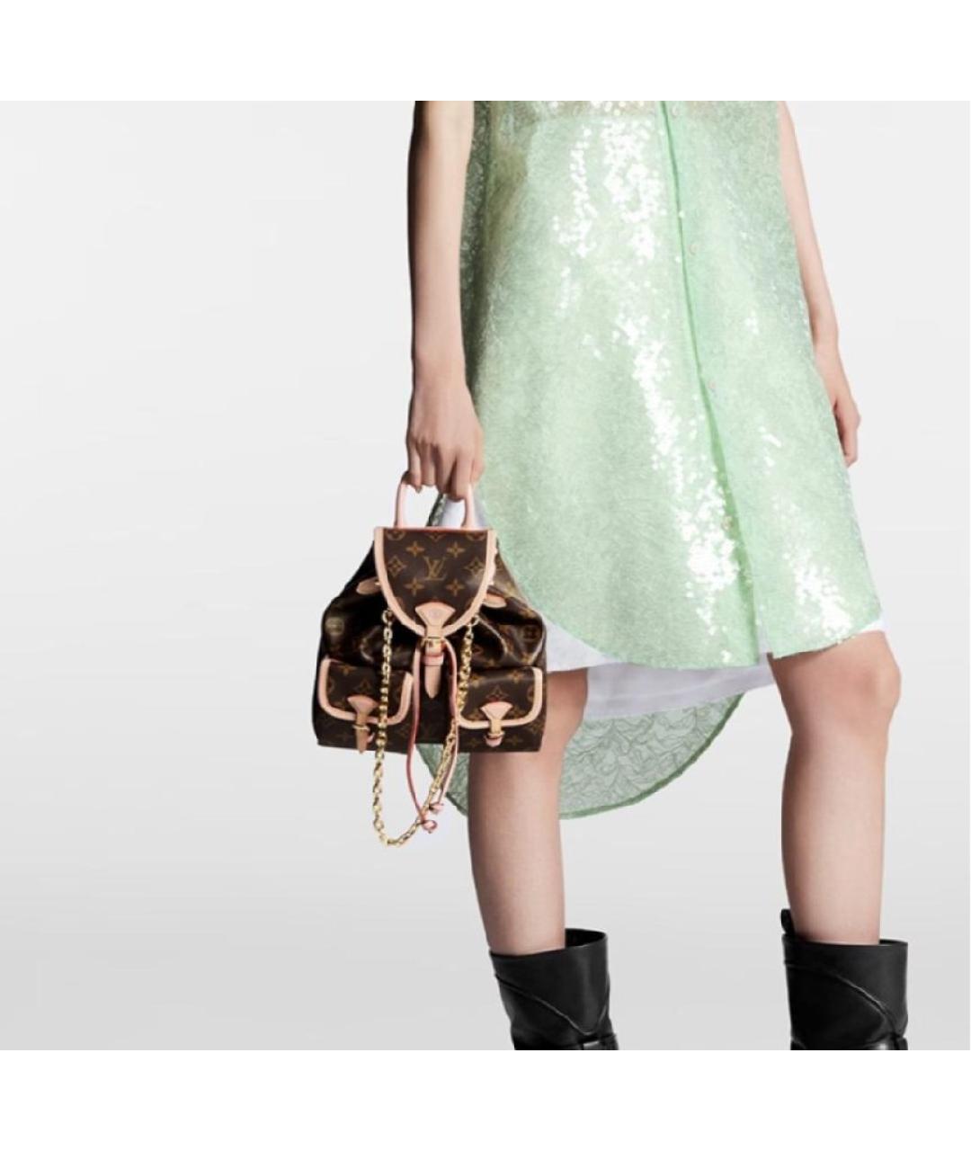 LOUIS VUITTON Коричневый рюкзак, фото 4