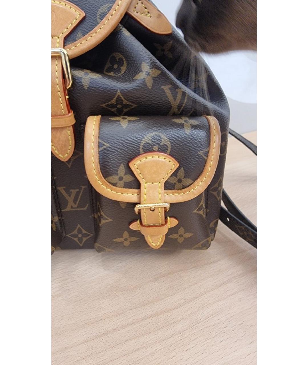 LOUIS VUITTON Коричневый рюкзак, фото 7