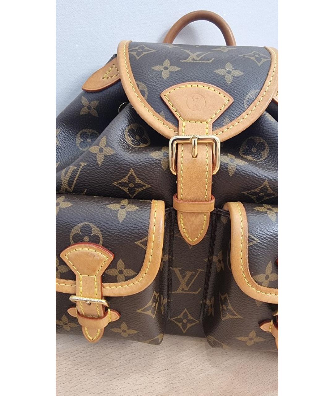 LOUIS VUITTON Коричневый рюкзак, фото 6