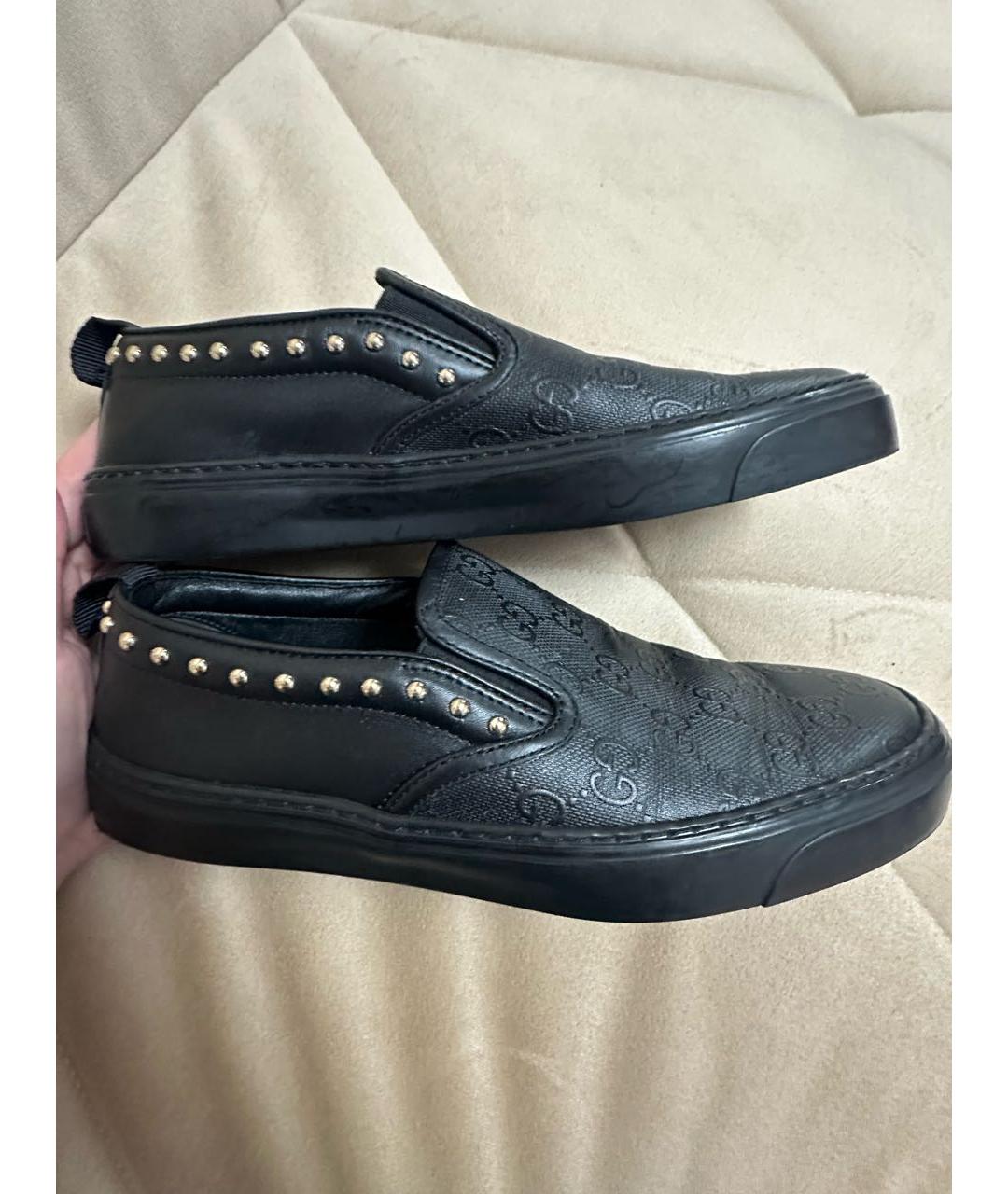 GUCCI Черные кожаные лоферы, фото 7