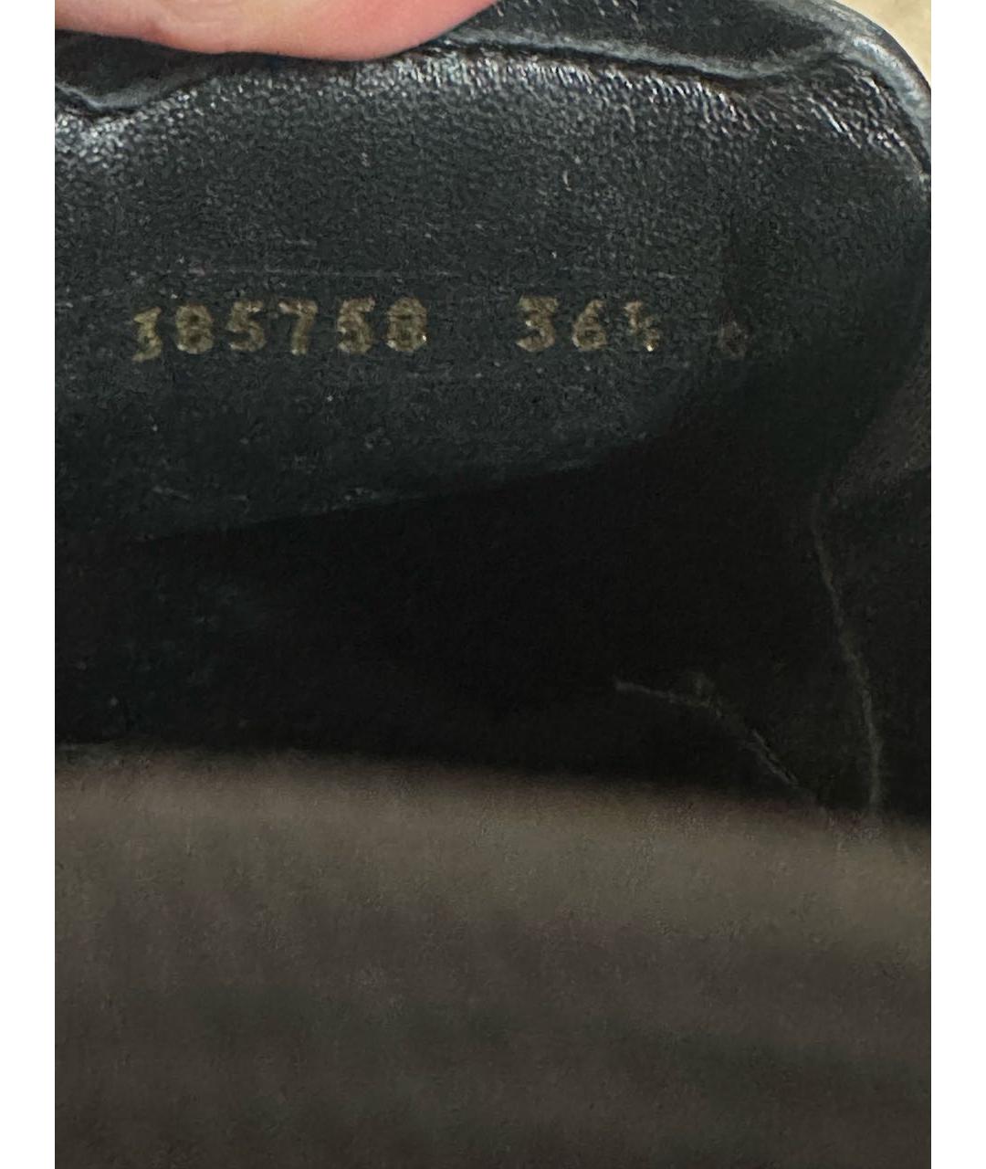 GUCCI Черные кожаные лоферы, фото 5