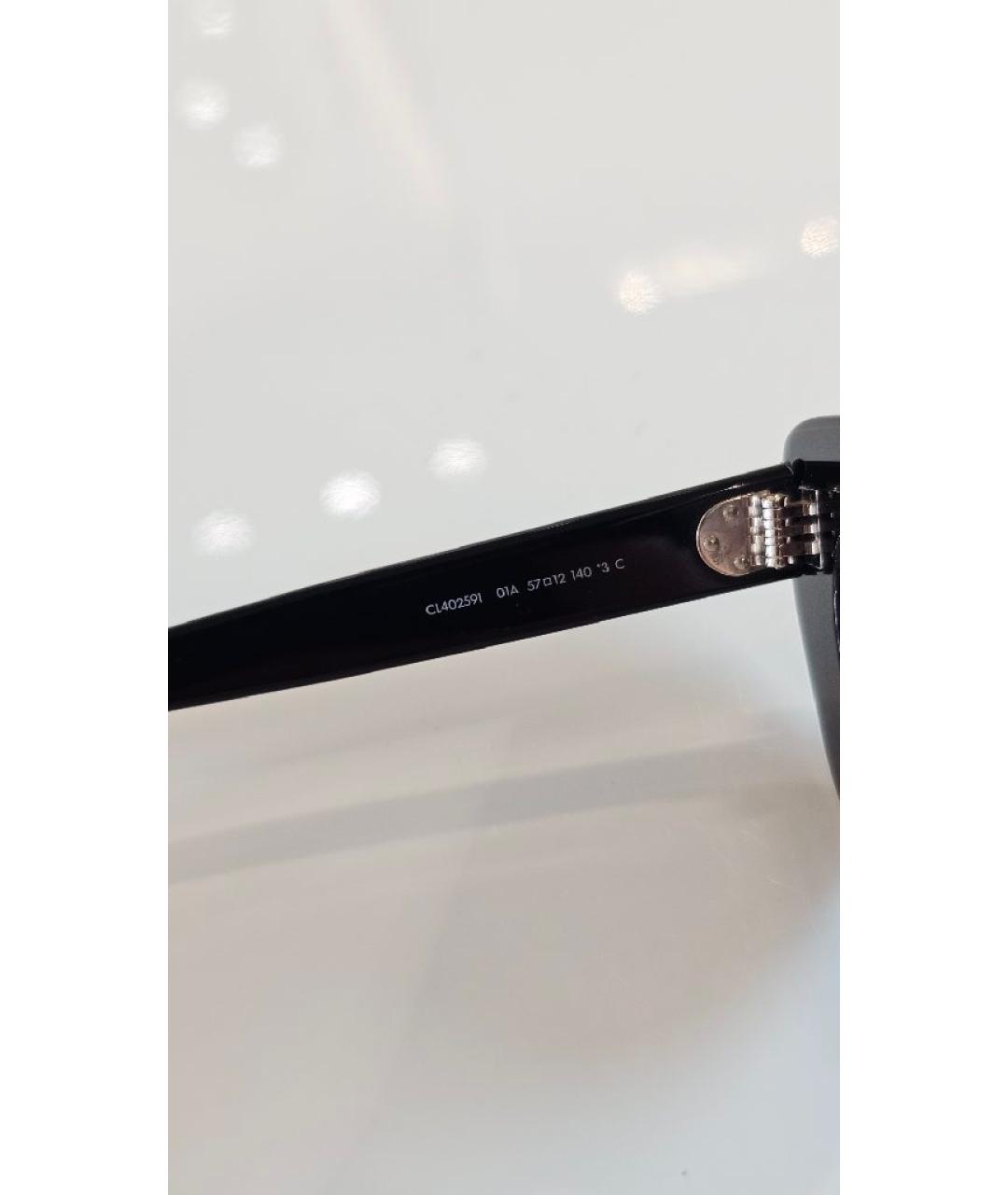 CELINE Черные пластиковые солнцезащитные очки, фото 7