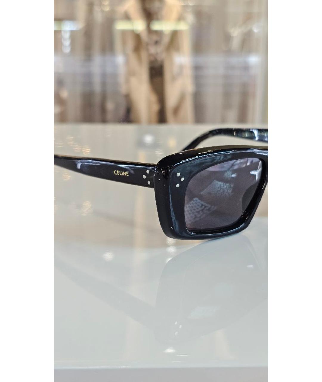CELINE Черные пластиковые солнцезащитные очки, фото 2