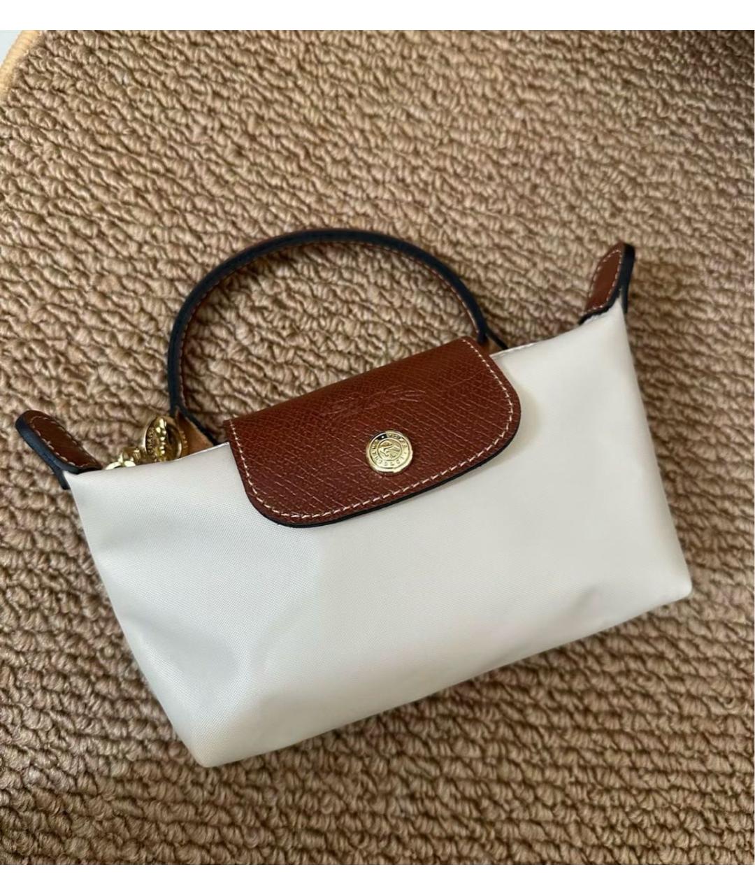 LONGCHAMP Бежевая сумка с короткими ручками, фото 5