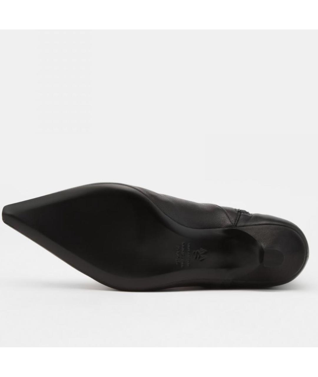 STUART WEITZMAN Черные кожаные ботильоны, фото 5