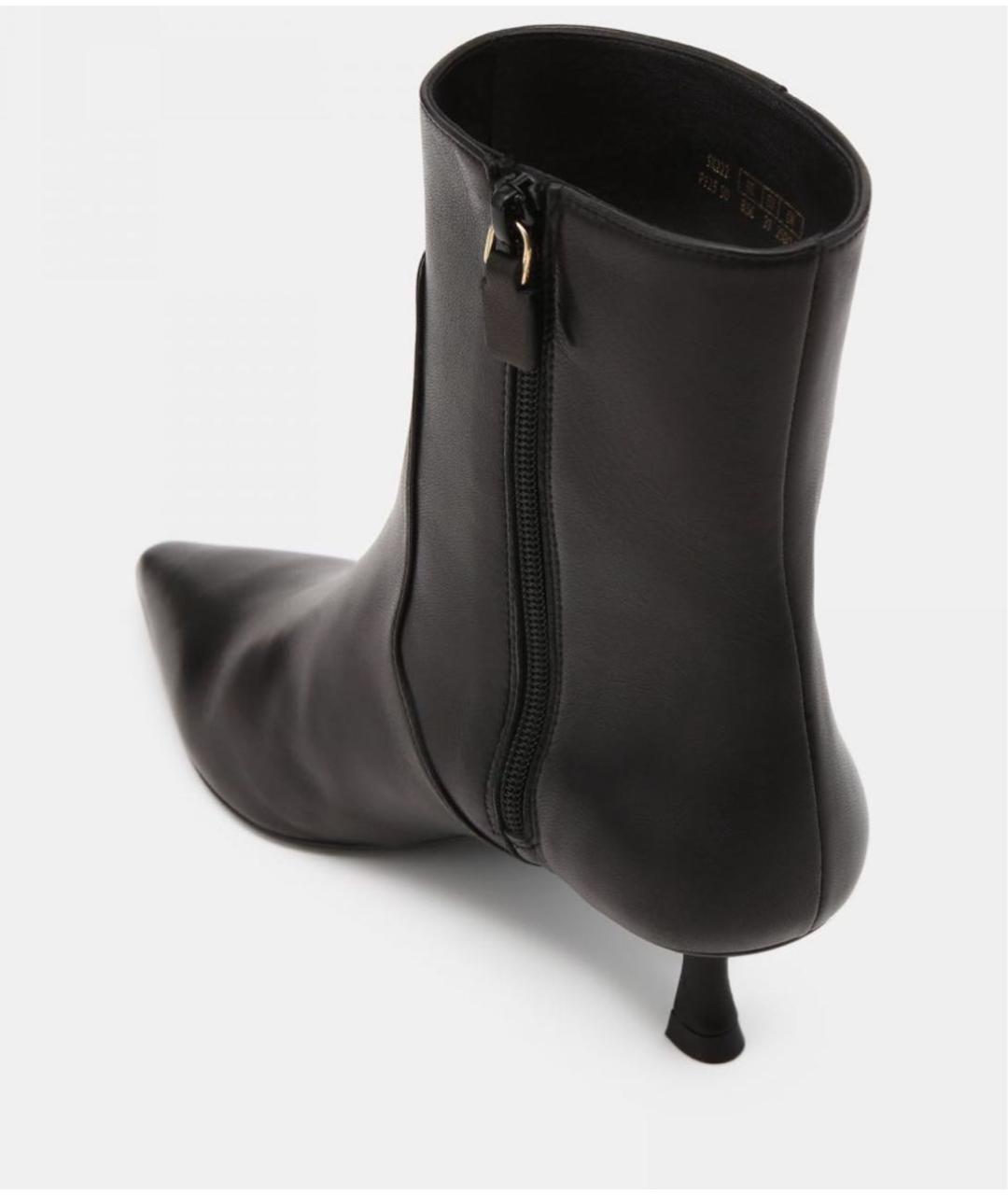 STUART WEITZMAN Черные кожаные ботильоны, фото 4