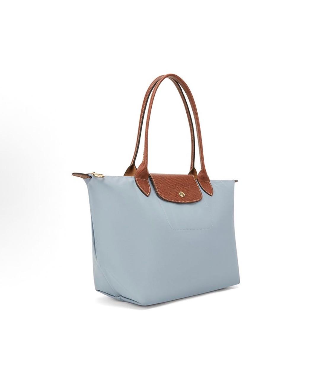 LONGCHAMP Голубая сумка тоут, фото 2
