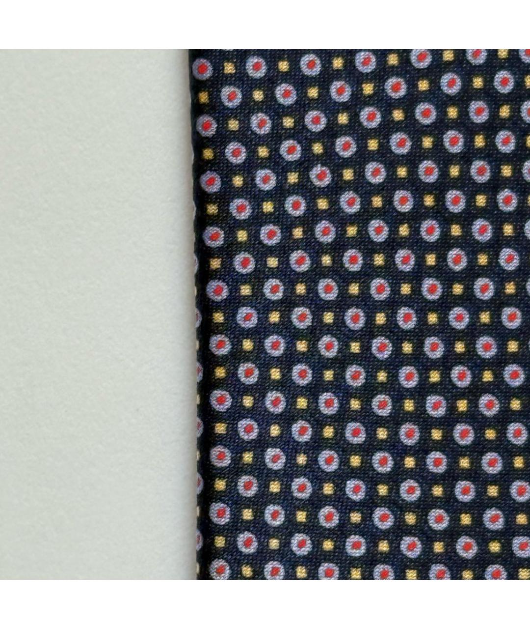 STEFANO RICCI Темно-синий шелковый галстук, фото 4