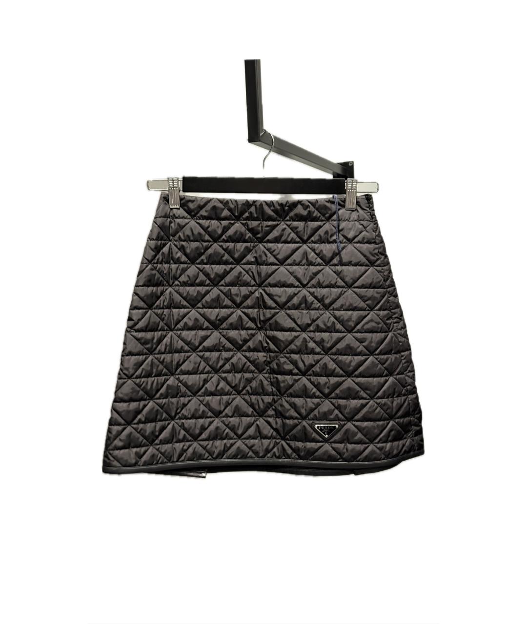 PRADA Черная юбка миди, фото 2