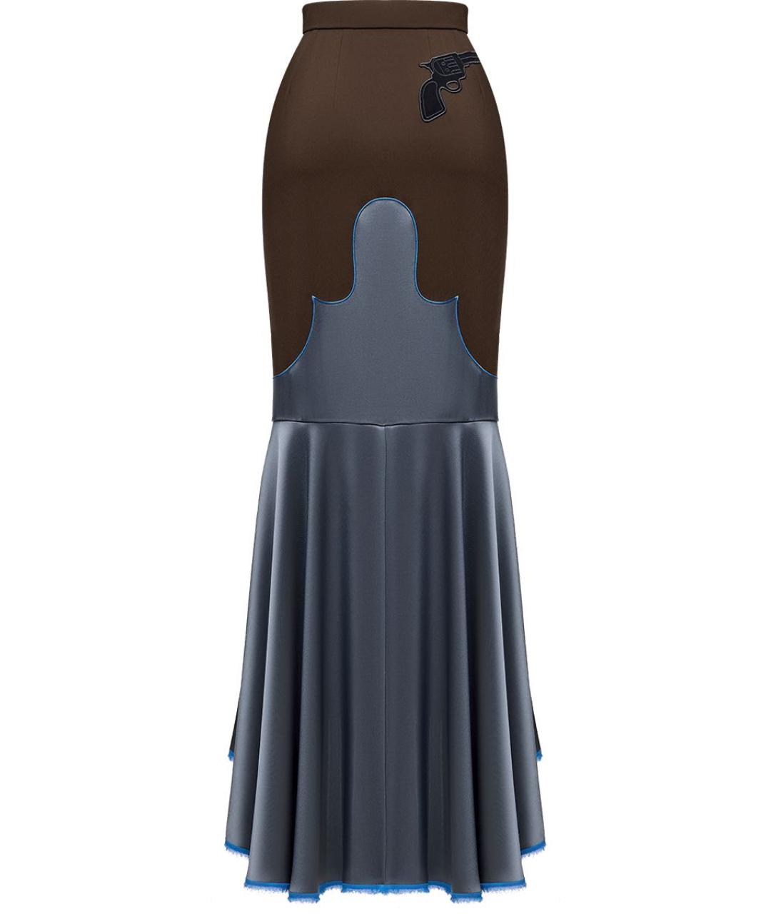 ULYANA SERGEENKO Мульти креповая юбка макси, фото 2