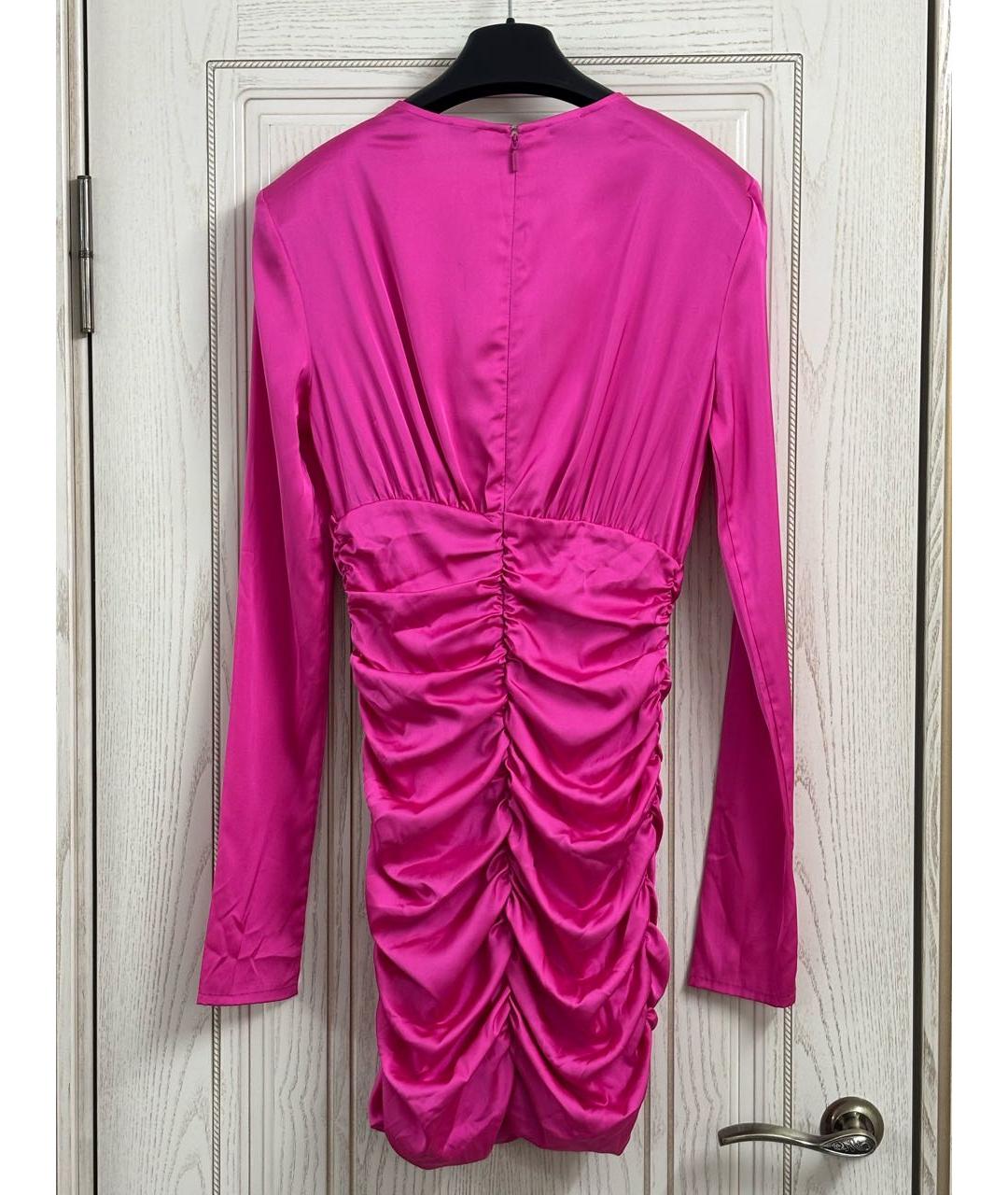 PINKO Фуксия синтетическое вечернее платье, фото 2