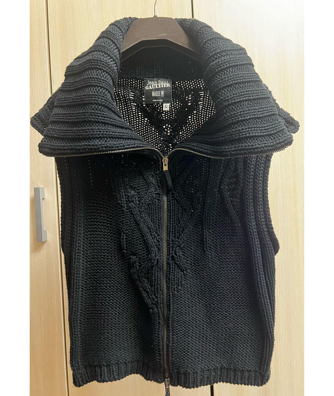 JEAN PAUL GAULTIER Черный хлопковый жилет, фото 5