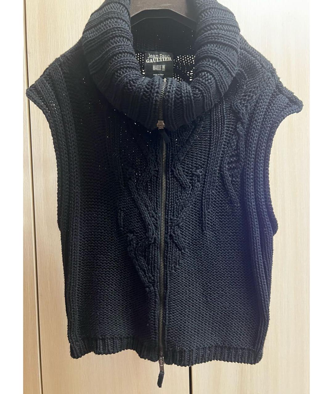 JEAN PAUL GAULTIER Черный хлопковый жилет, фото 7
