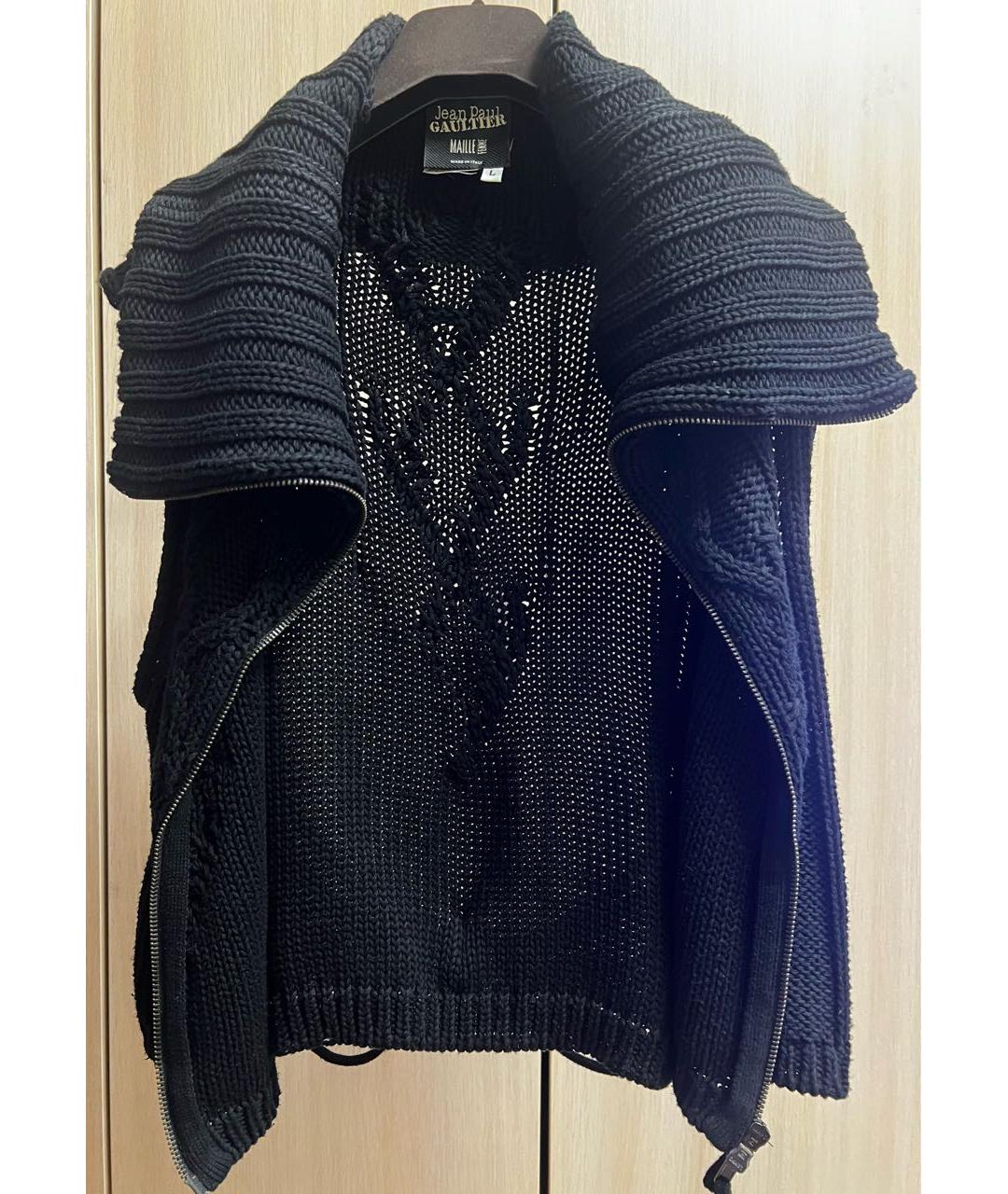 JEAN PAUL GAULTIER Черный хлопковый жилет, фото 6