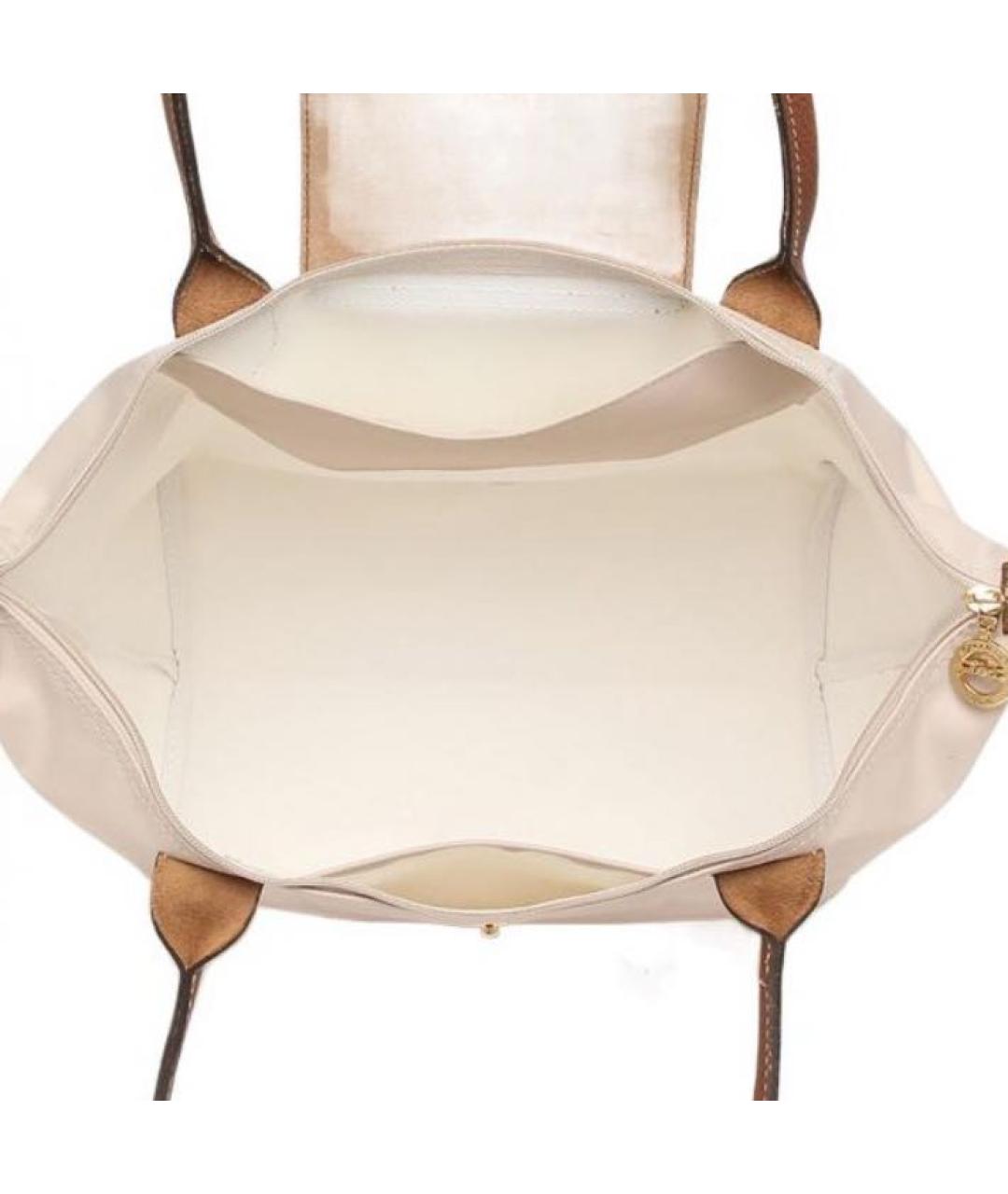LONGCHAMP Бежевая сумка тоут, фото 4