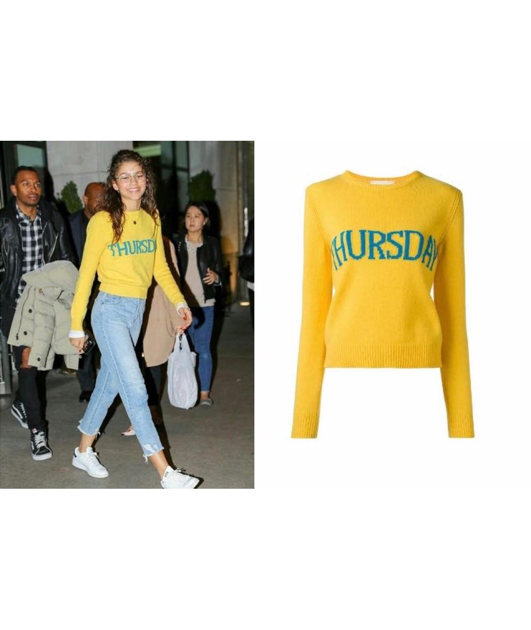 ALBERTA FERRETTI Красный кашемировый джемпер / свитер, фото 7