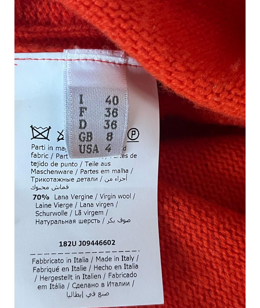 ALBERTA FERRETTI Красный кашемировый джемпер / свитер, фото 4