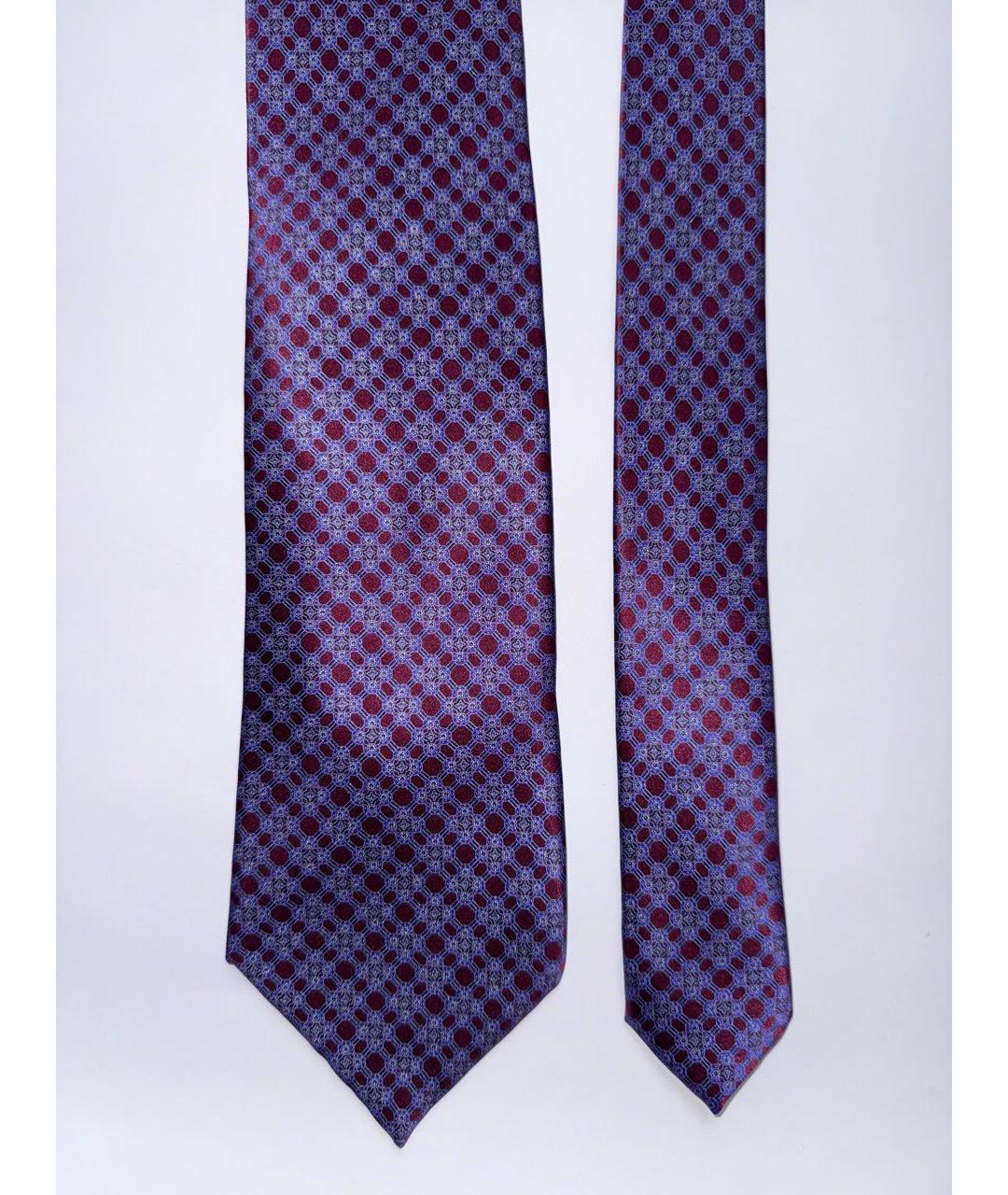 STEFANO RICCI Фиолетовый шелковый галстук, фото 4