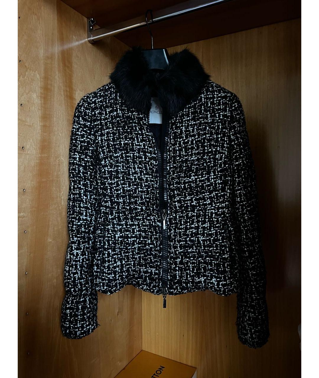 MONCLER Антрацитовая шерстяная куртка, фото 5